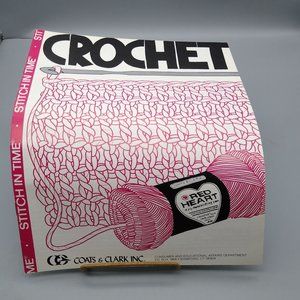 Vintage 1982 Coats and Clark Crochet Instruction Booklet, Stitch in Time